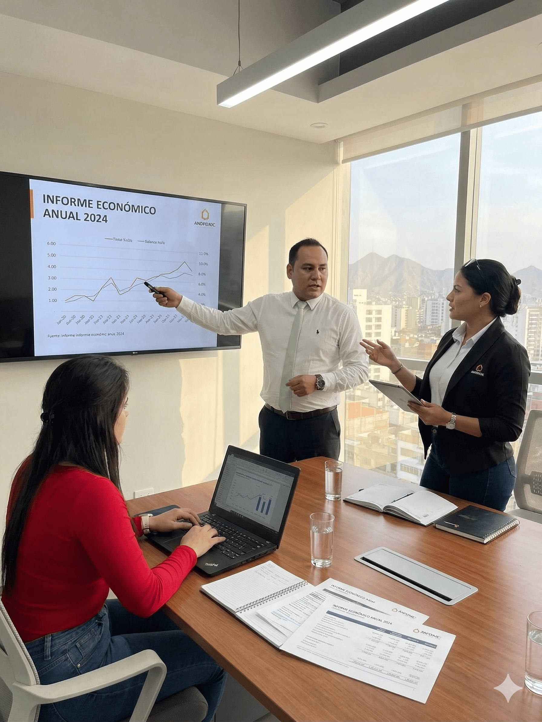 Equipo Housing SAC presentando informe económico anual a junta de propietarios